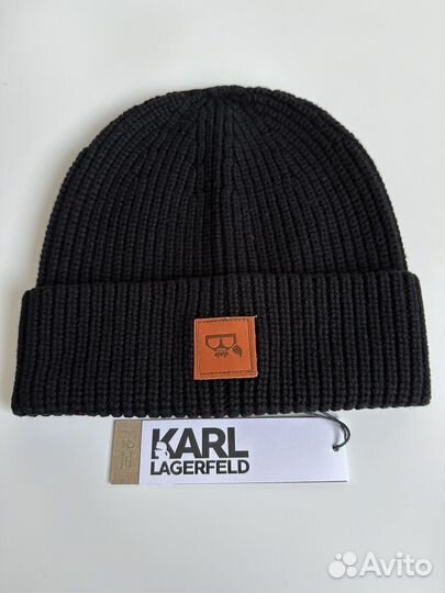 Karl lagerfeld теплая шапка черная