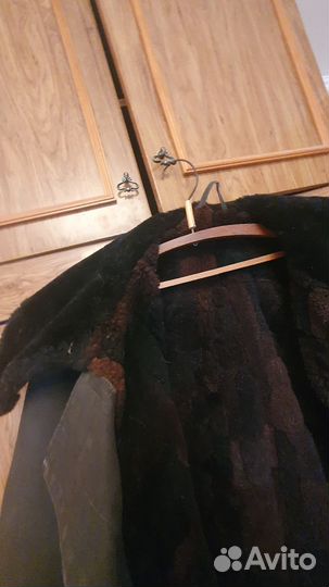Полушубок из овчины крытый