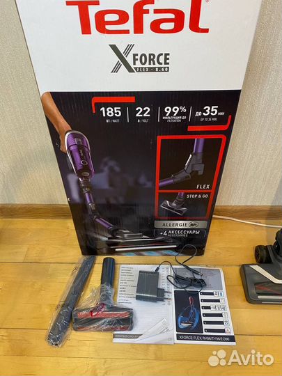 Беспроводной пылесос tefal x force flex 8.60