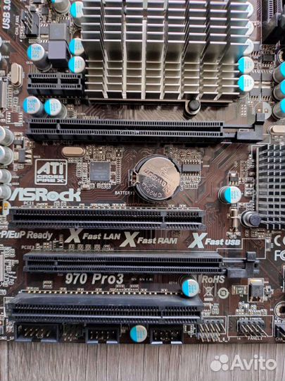 ASRock 970 Pro3 сокет am3+