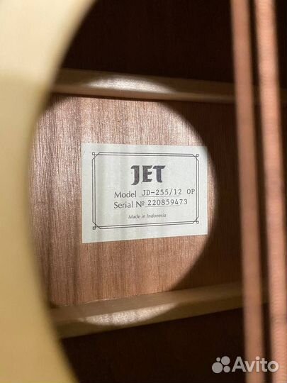 Акустическая гитара Jet 12 струнная