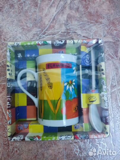 Кружка, ложка, новый набор