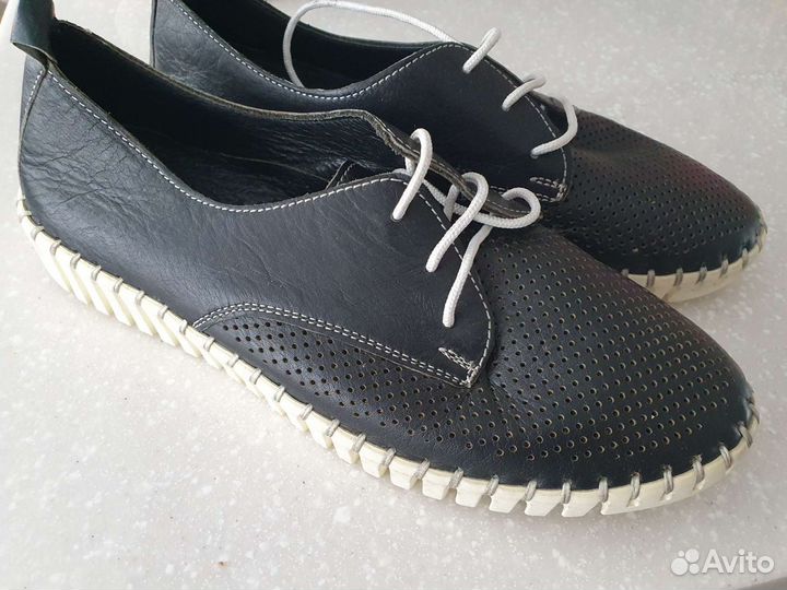 Кожаные ботинки