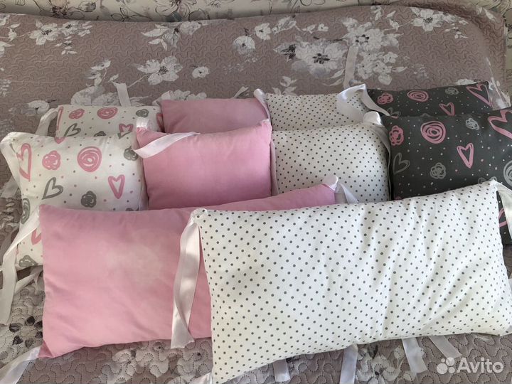 Бортики подушки в детскую кроватку