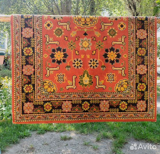 Ковер шерстяной б/у 1.35x 2, видео