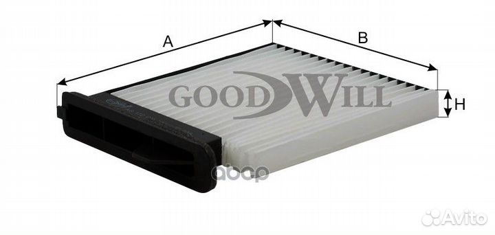 Фильтр салона nissan tiida 07- AG 172 CF Goodwill
