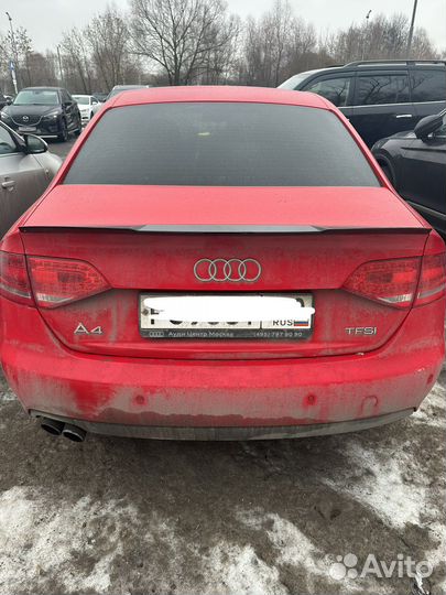 Спойлер на багажник Audi A4 B8
