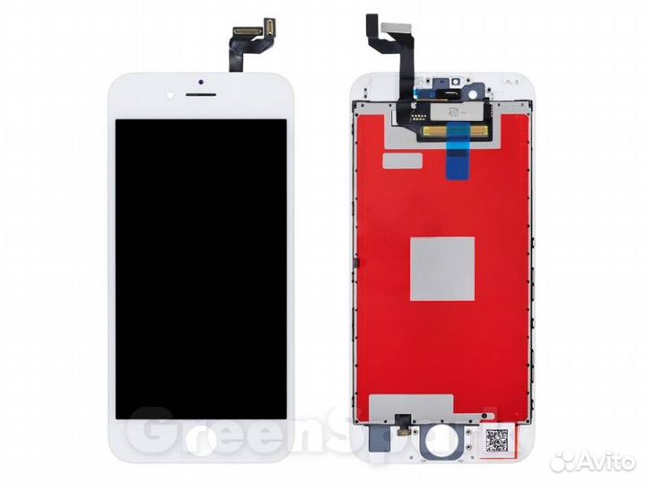 Дисплей для iPhone 6S +тач белый с рамкой 100