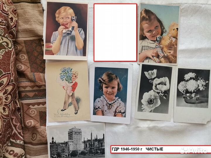 Открытки (в том числе из ГДР) (39 шт)