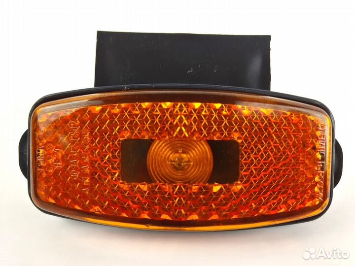 Фонари габаритные желтые с кронштейном 12/24