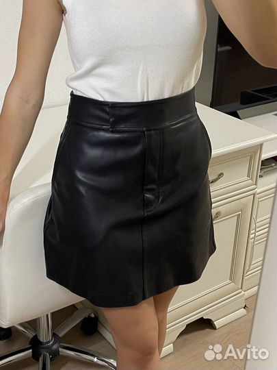 Юбка кожаная lime