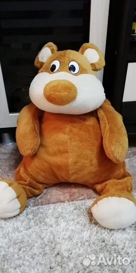 Мягкие игрушки заяц, тигр и медведь