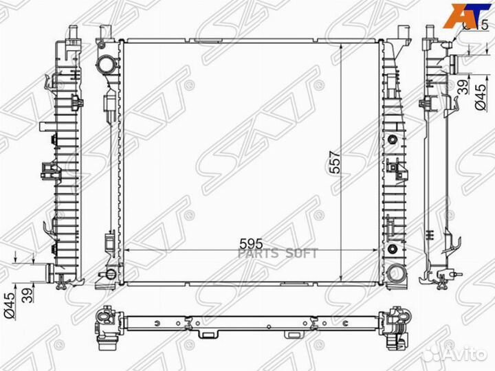 Радиатор охлаждения Мерседес М Класс W166 11