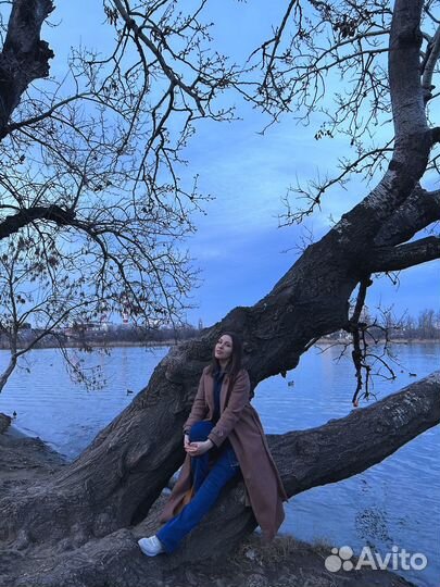 Пальто Moly коричневого оттенка