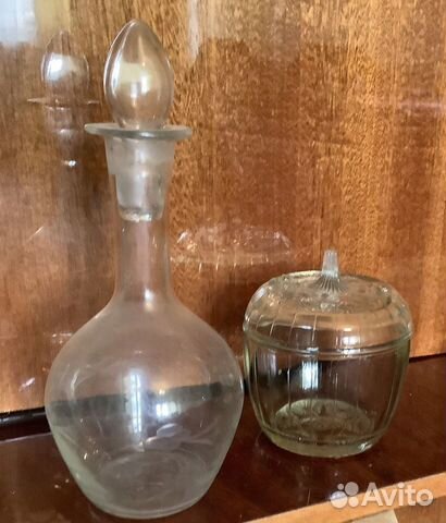 Посуда Винтаж: сахарница, графинчик и др