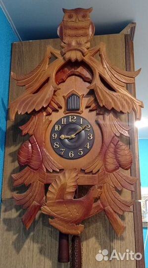 Часы Маяк, настенные с кукушкой, боем и гирями