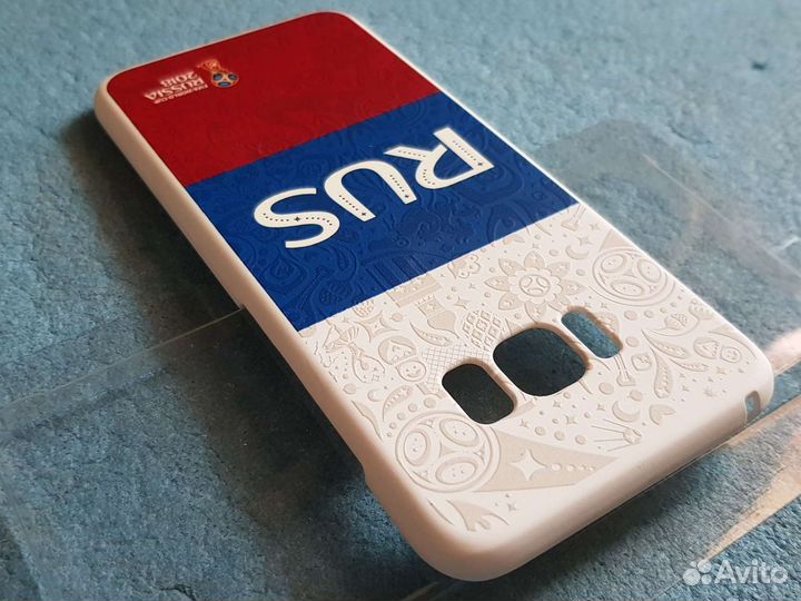 Фирменный Жесткий кейс Russia 2018 для Samsung S8