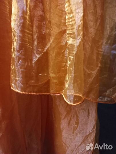 Тюль органза оранж 400280см.2 шт