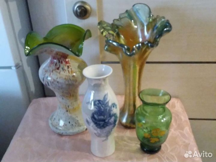 Вазы,бокалы, сервизы, молочники