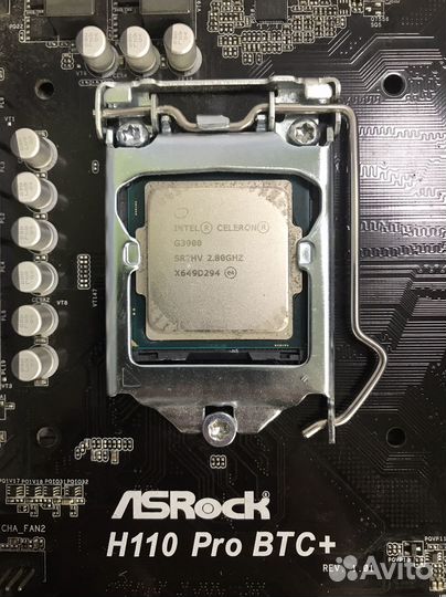 ASRock H110 Pro BTC+, G3900+4Gb DDR4