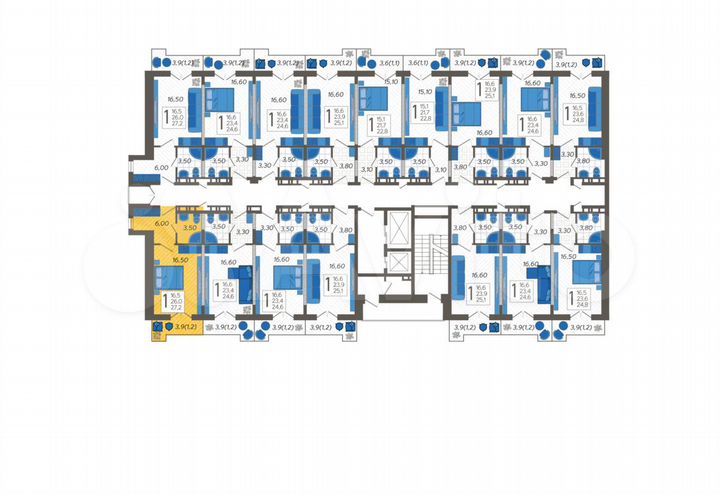 Апартаменты-студия, 27,2 м², 5/12 эт.