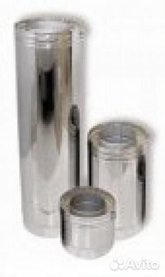 Дымоход с изоляцией, Д180/380 L1 м, н+н, aisi-304