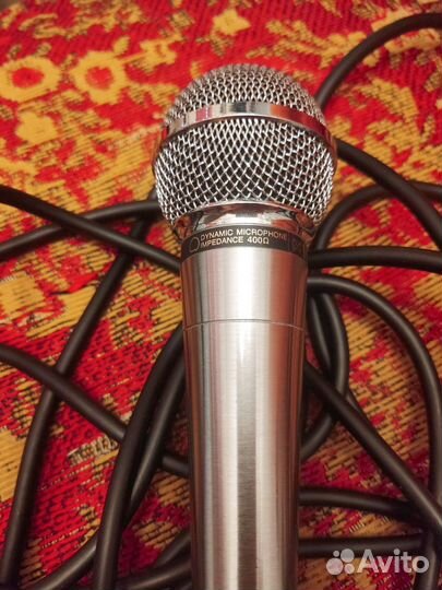 Микрофоны металлические для караоке