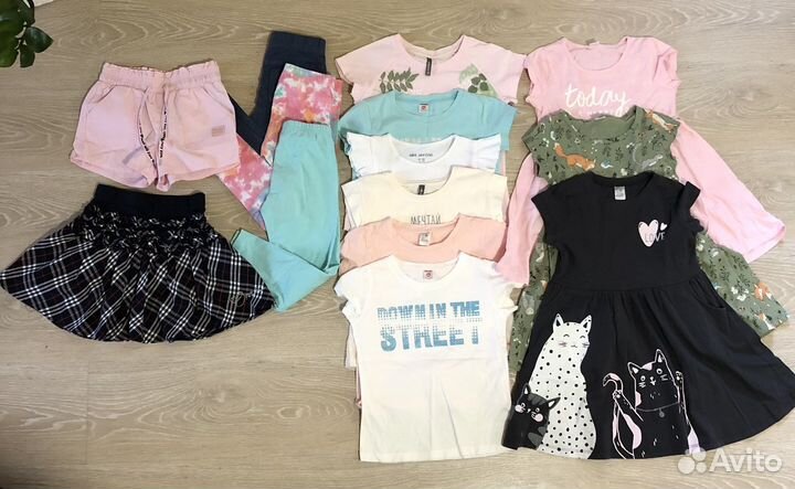 Вещи пакетом для девочки 116