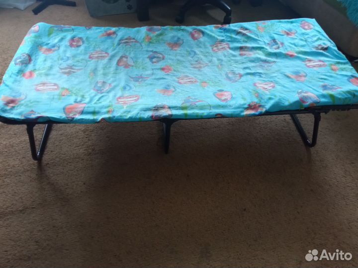 Раскладушка с матрасом детская