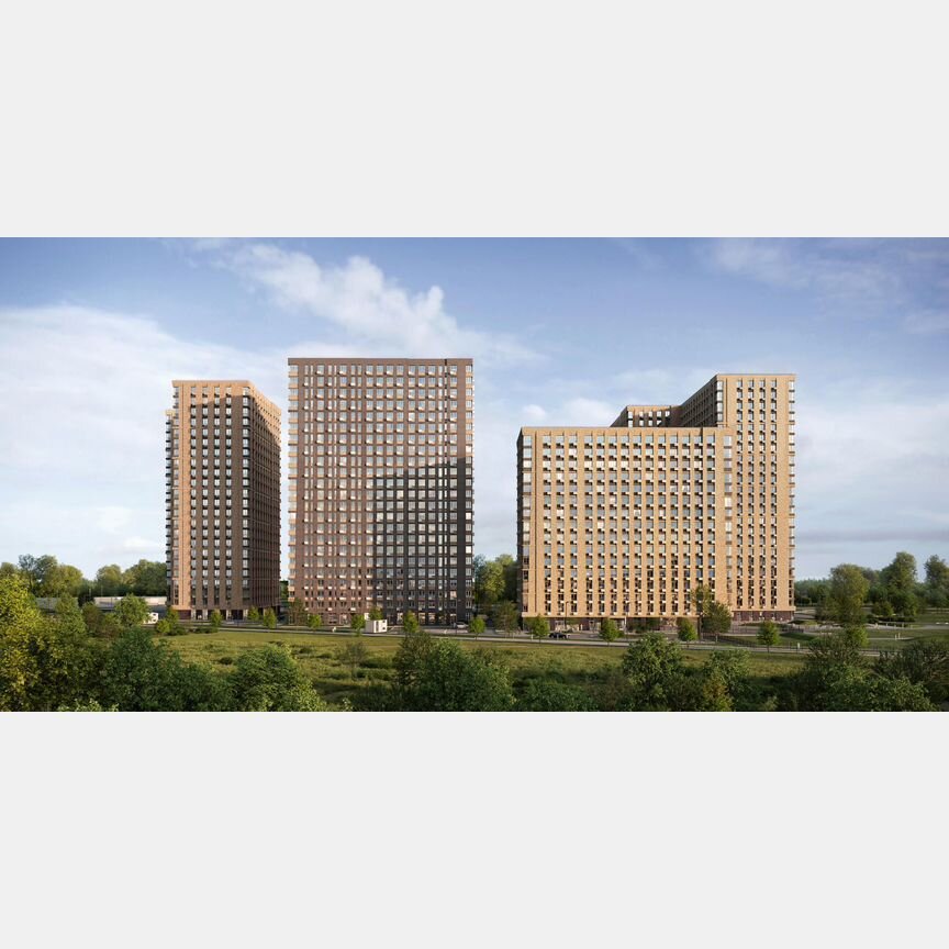 2-к. апартаменты, 57,3 м², 21/23 эт.