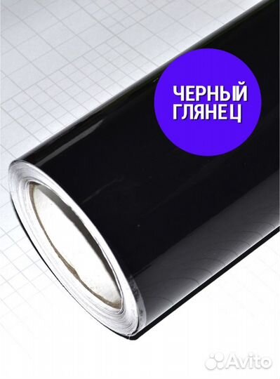 Виниловая пленка чёрный глянец 1.0х1.5м Five5Star
