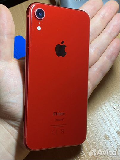 Корпус для iPhone XR красный 9.9/10 в сборе с се