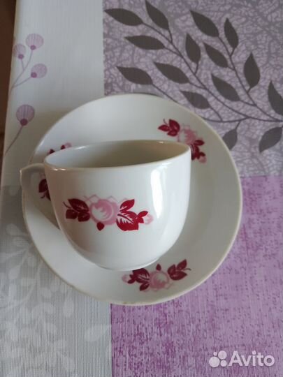 Чашка с блюдцем для кофе 10+10 шт