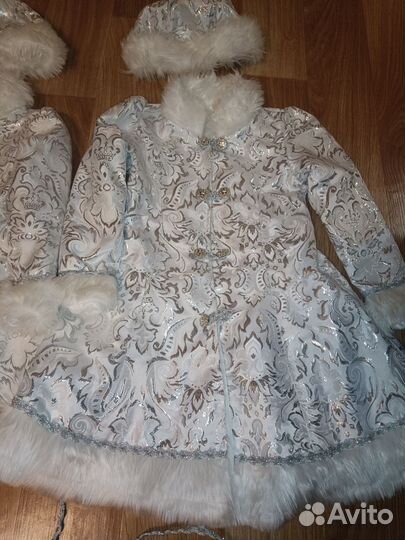 Костюм Снегурочки р. 116 и р. 128