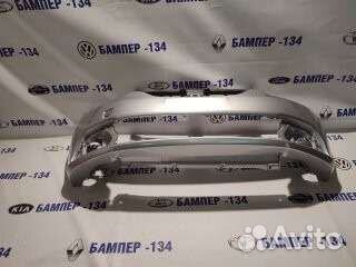 Бампер передний Рено Логан 2 Серебристый