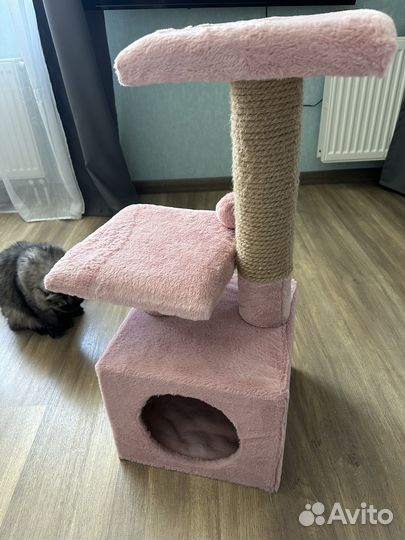 Домик для кошки с когтеточкой