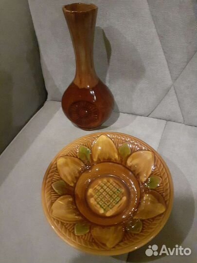 Кирамический салатник и ваза СССР
