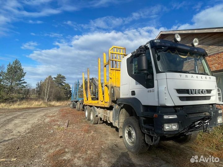 Лесовоз (сортиментовоз) IVECO Trakker с КМУ Велмаш-С, 2016