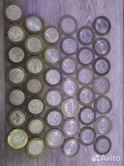 Биметаллические монеты 10 рублей