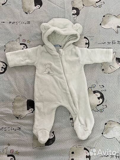 Плюшевый комбинезон 56 62 64 68