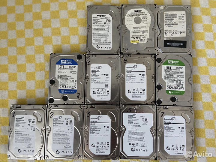 Жесткие диски 3.5 SATA в ассортименте