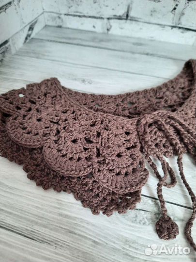 Воротник ажурный ручная работа