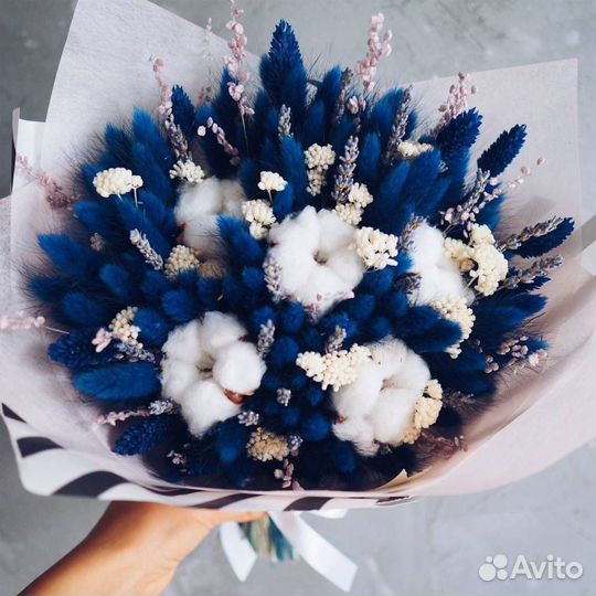 Букет неувядающий/сухоцветы/лаванда/вечный букет