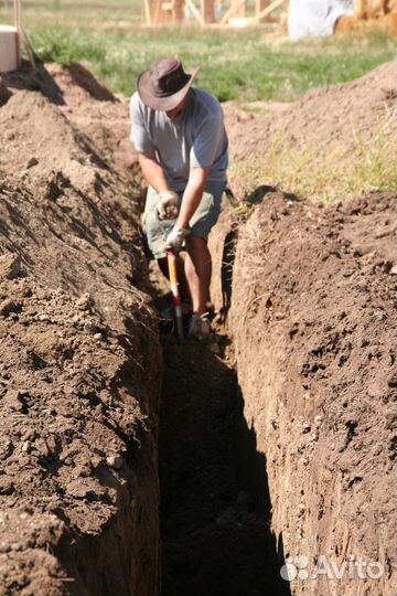 Копка траншей вручную быстрая подача
