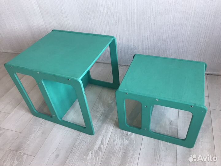 Детский комплект Монтессори стол и стул