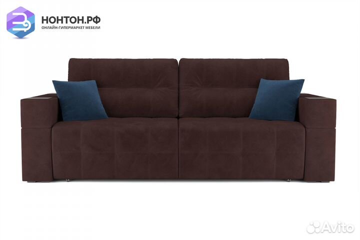 Диван еврокнижка Венеция коричневый
