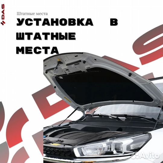 Газовые упоры капота Chery Tiggo 8 new / Черри Тигго 8 2020-2022 г.в