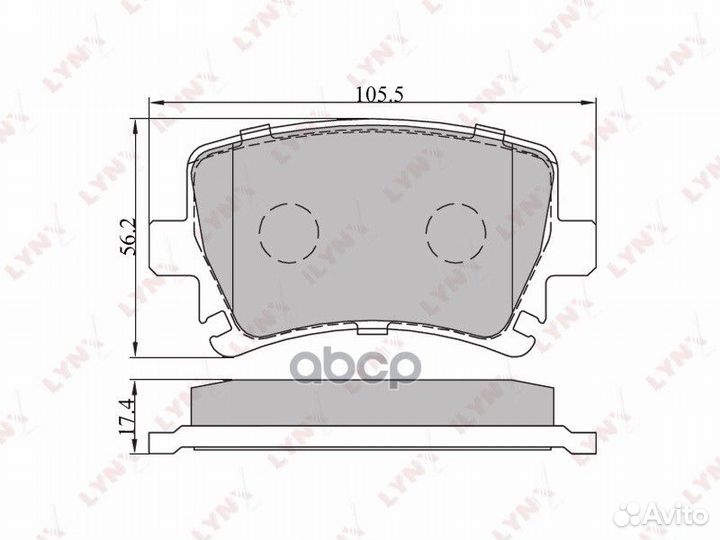 Колодки тормозные задние audi A3 03 / A4 00