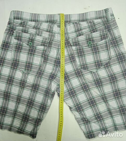 Шорты мужские в клетку. Лёгкие р-р 54