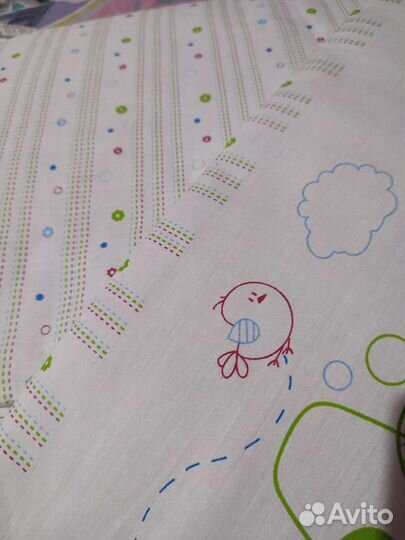 Высокие бортики на кроватку, 4 штуки